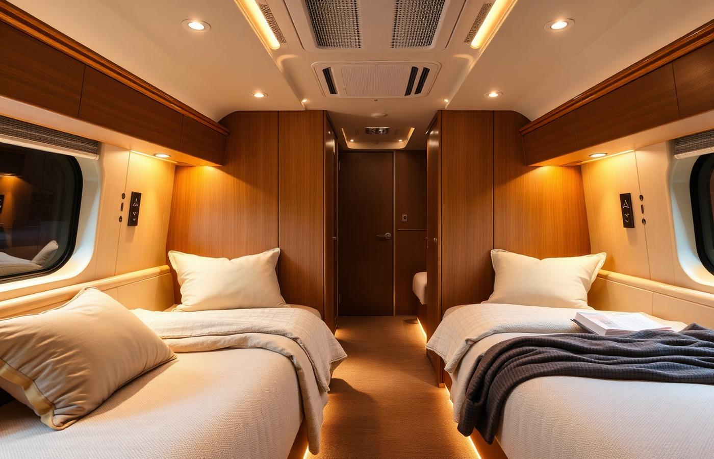 Luxury bus interior
